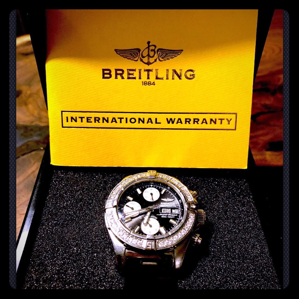 A13340. Breitling Diamond Bezel